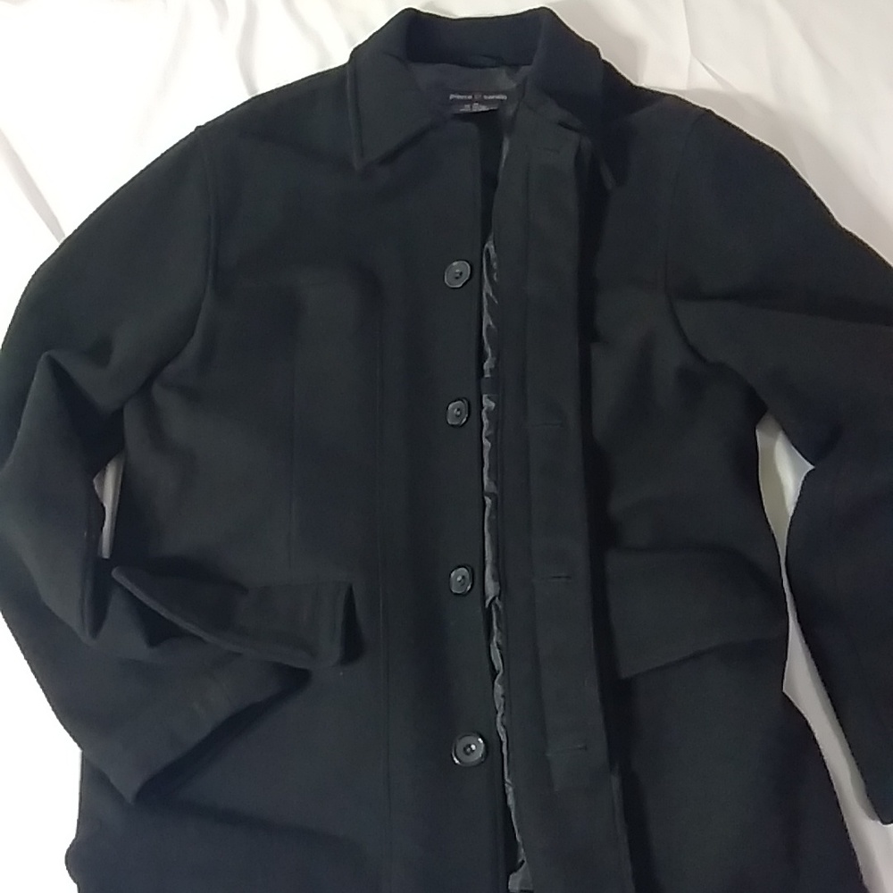 PIERRE CARDIN COAT BLACK MEDIUM - Picture 4 of 15